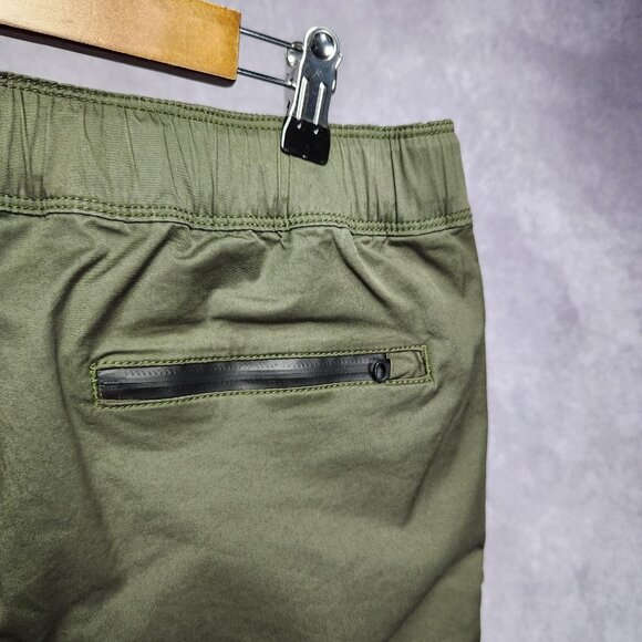 Tommy Hilfiger Pants Mens 36x32 Green Wide Fit Chino Stretch Belted Casual - Picture 12 of 16